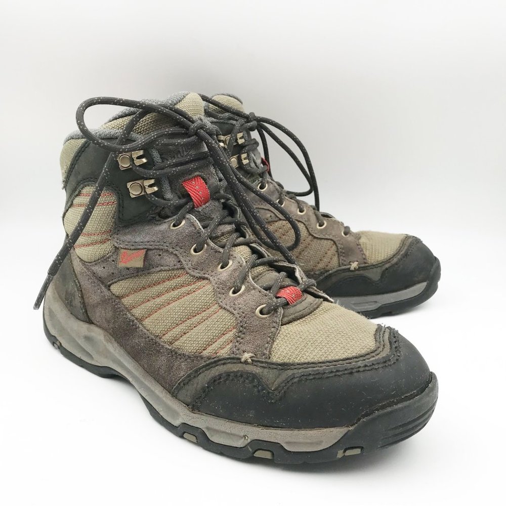 DANNER Boots Mens 9 SOBO 6" Hiking Boot Charcoal Olive High Top Outdoor Work